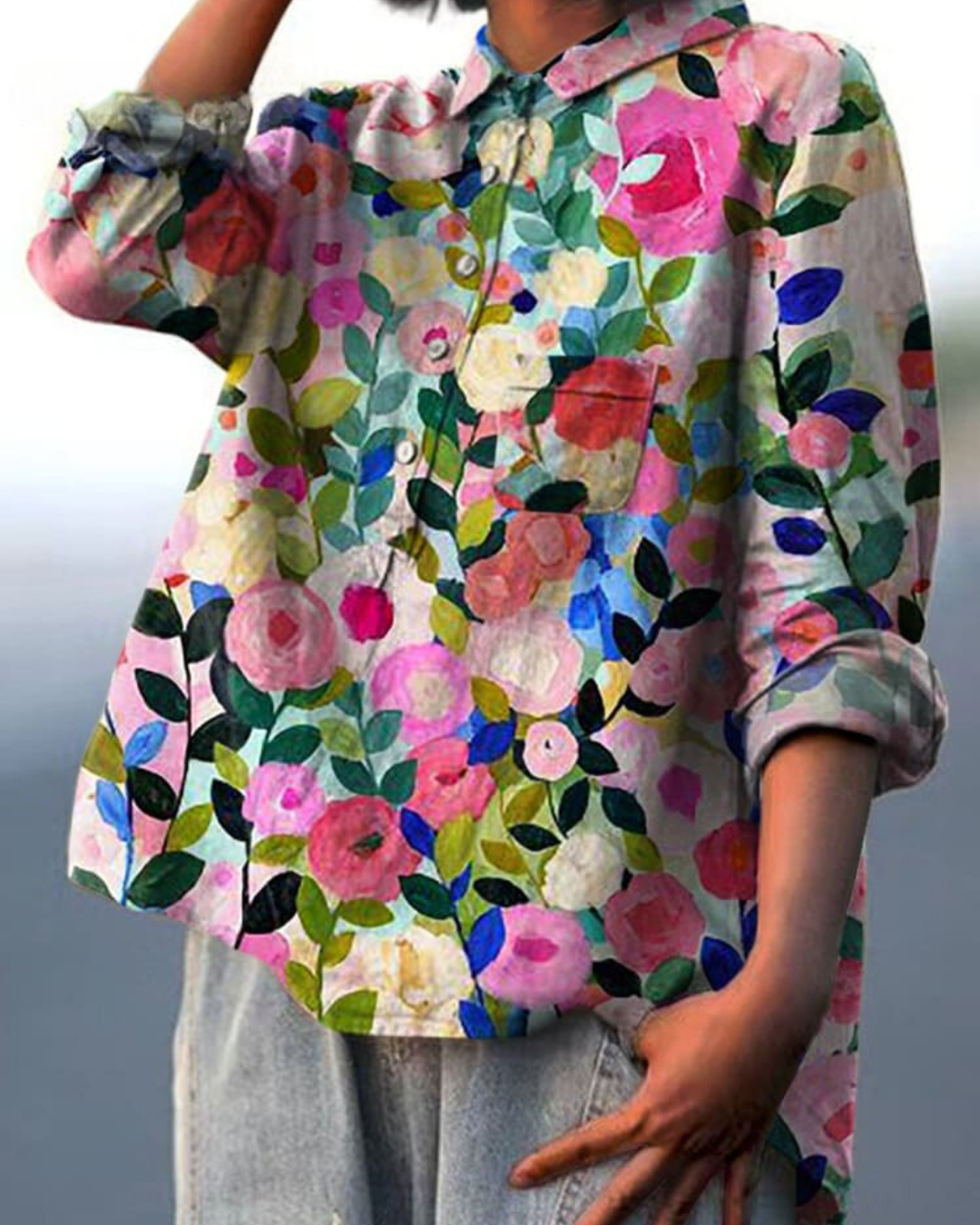 Mariya™ | Colorful floral blouse