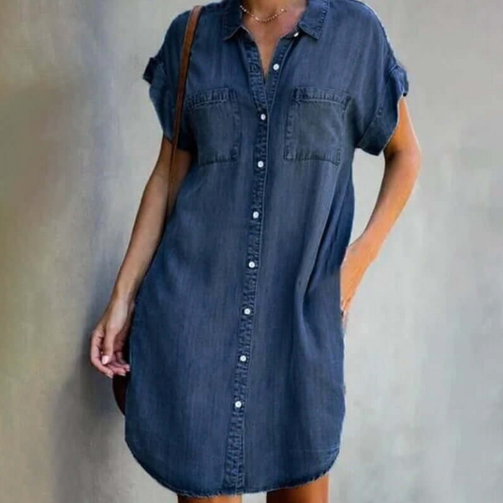 VANNA | Summer women's dress in jeans style