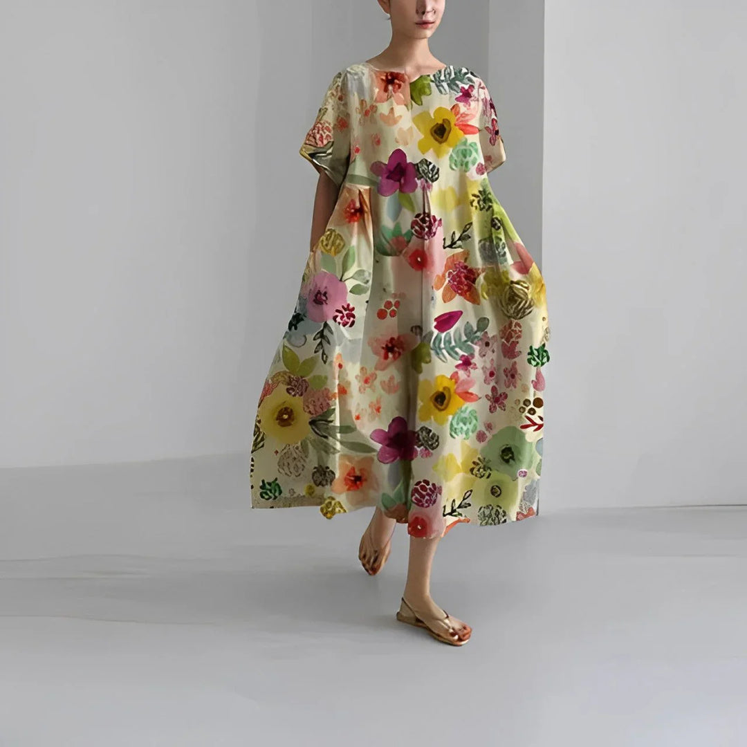 SANDRA | Comfortable Floral Dress