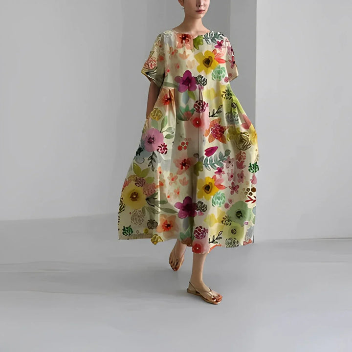 SANDRA | Comfortable Floral Dress